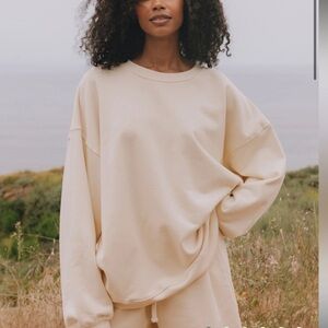 NWT Daily Drills Unisex Oversized Crew - Sand